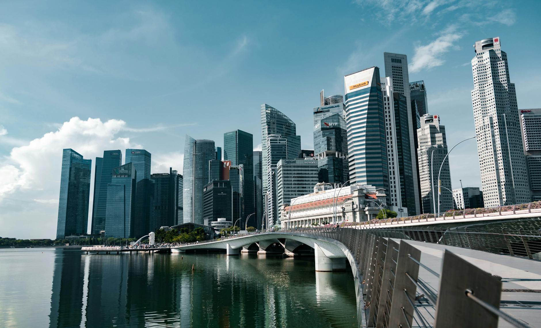 singapore skyline with modern architecture